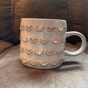Starbucks Anniversary Collection 2016 Mermaid Scales Mugs White Gold